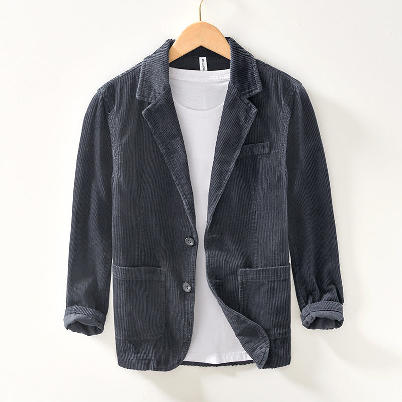 Casual Loose Cotton Corduroy men's Coat