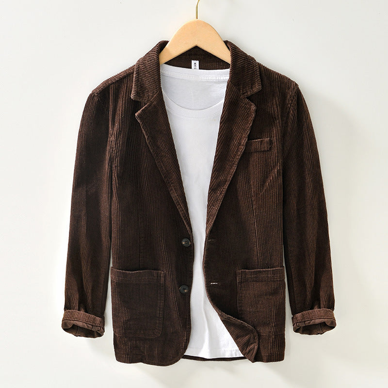 Casual Loose Cotton Corduroy men's Coat