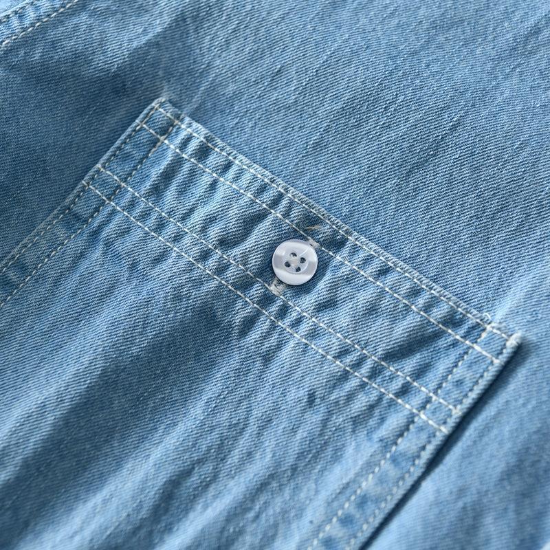 Cotton Denim Men Shirt