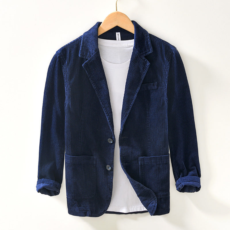 Casual Loose Cotton Corduroy men's Coat